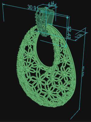 Pendant 422 3D print model_7