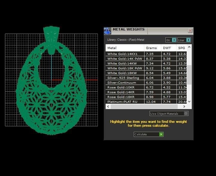 Pendant 422 3D print model_10