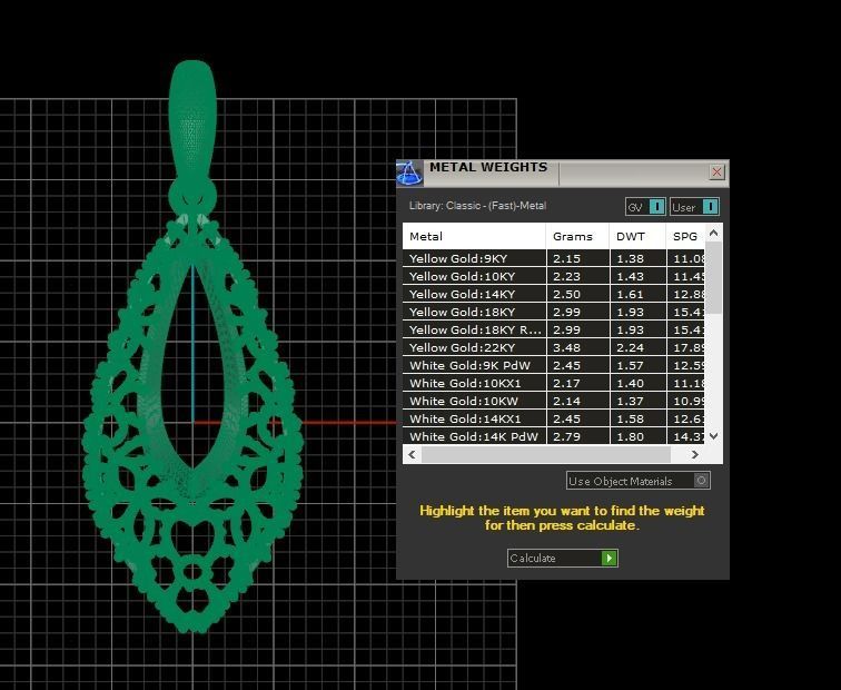 Pendant 421 3D print model_10