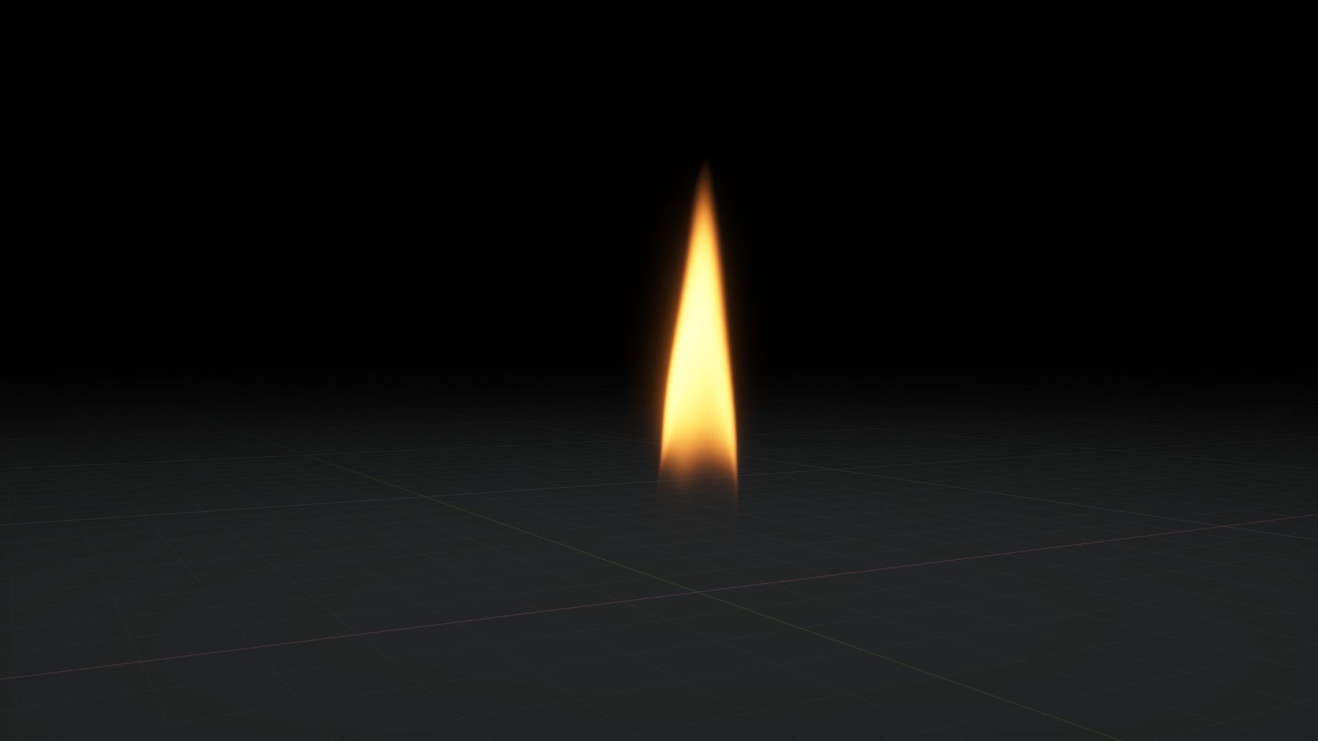 Candle Flame 3D Animation 500 Frames 3D model_33