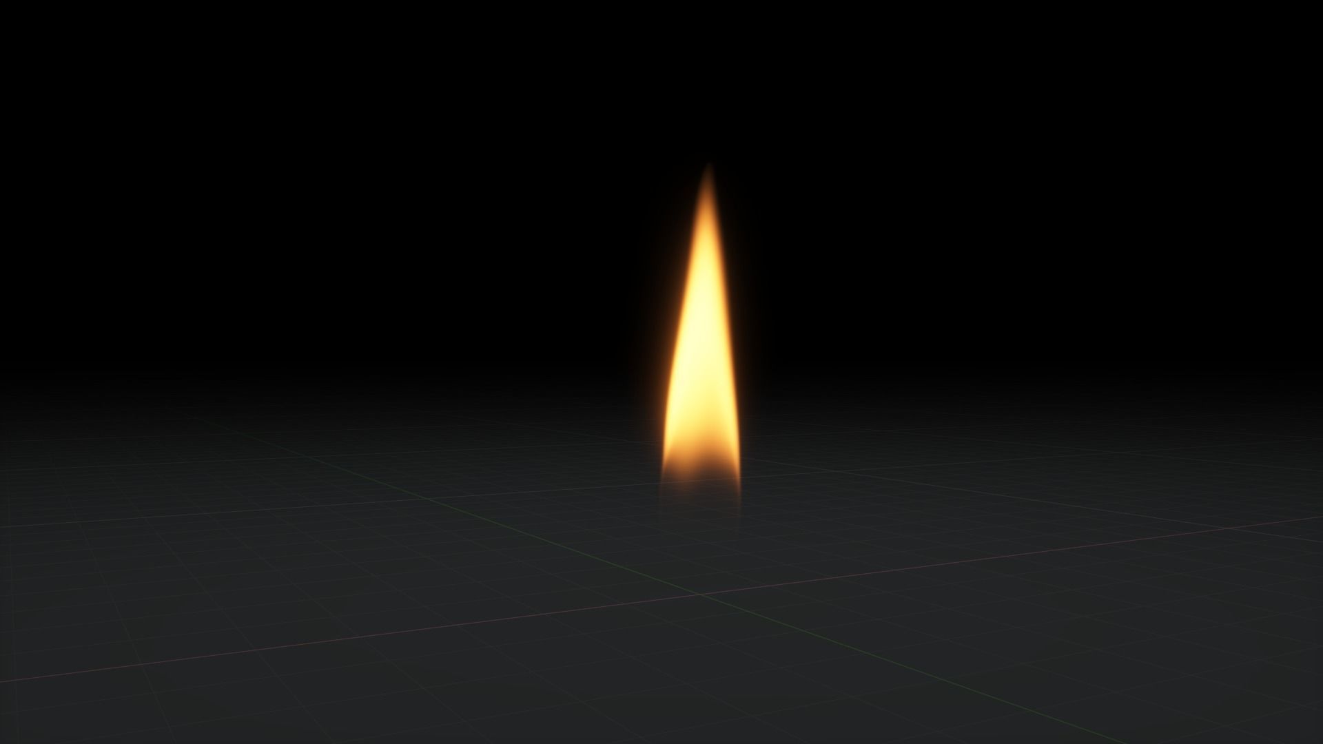 Candle Flame 3D Animation 500 Frames 3D model_31