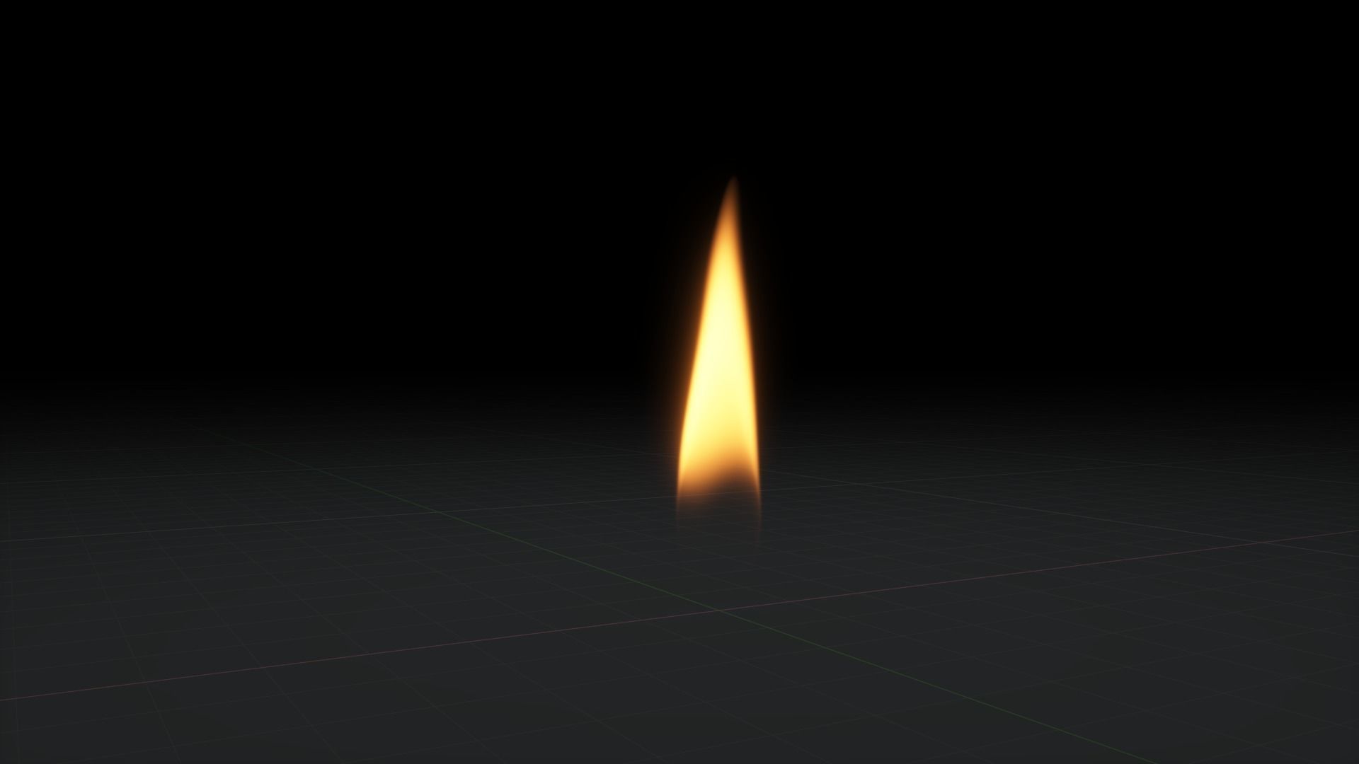 Candle Flame 3D Animation 500 Frames 3D model_18