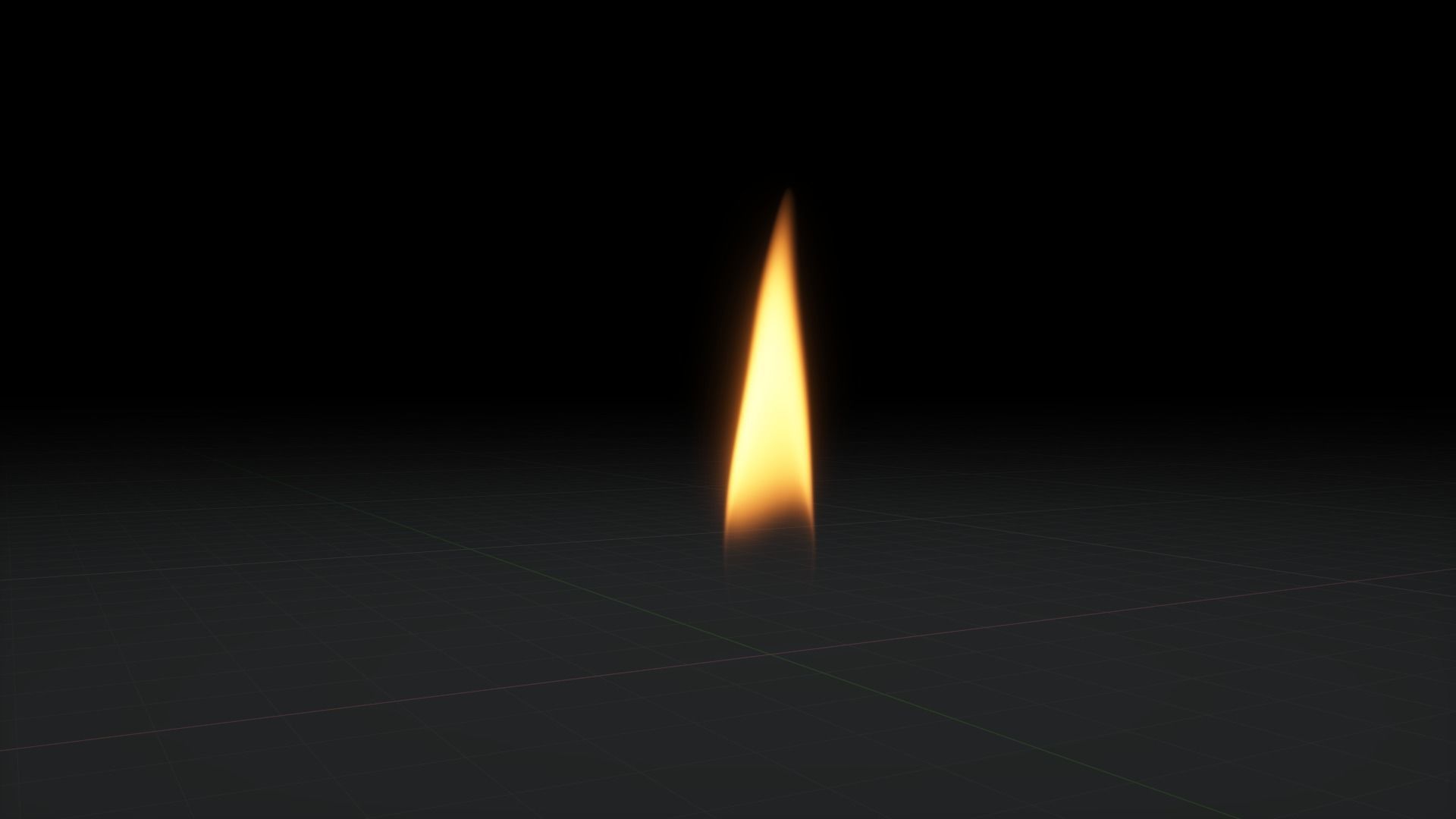 Candle Flame 3D Animation 500 Frames 3D model_13