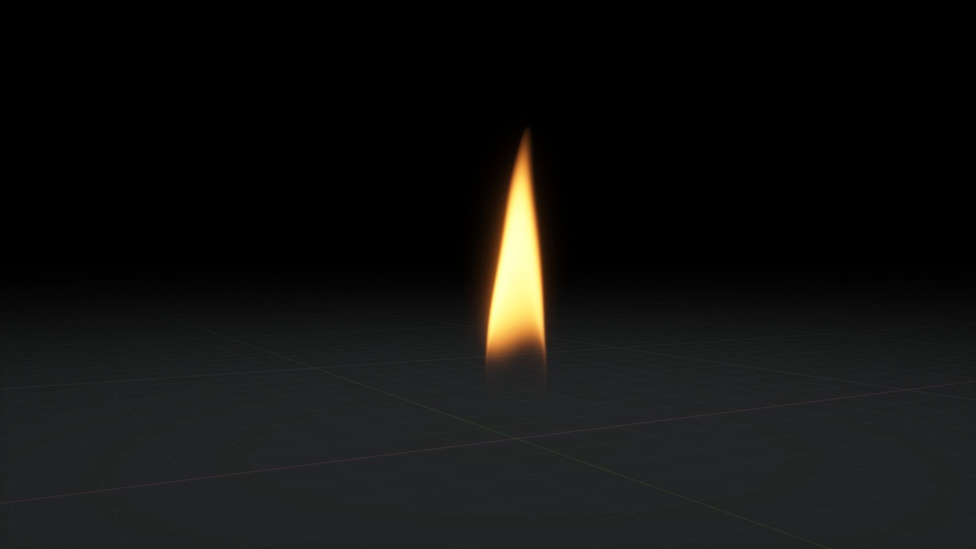 Candle Flame 3D Animation 500 Frames 3D model_16