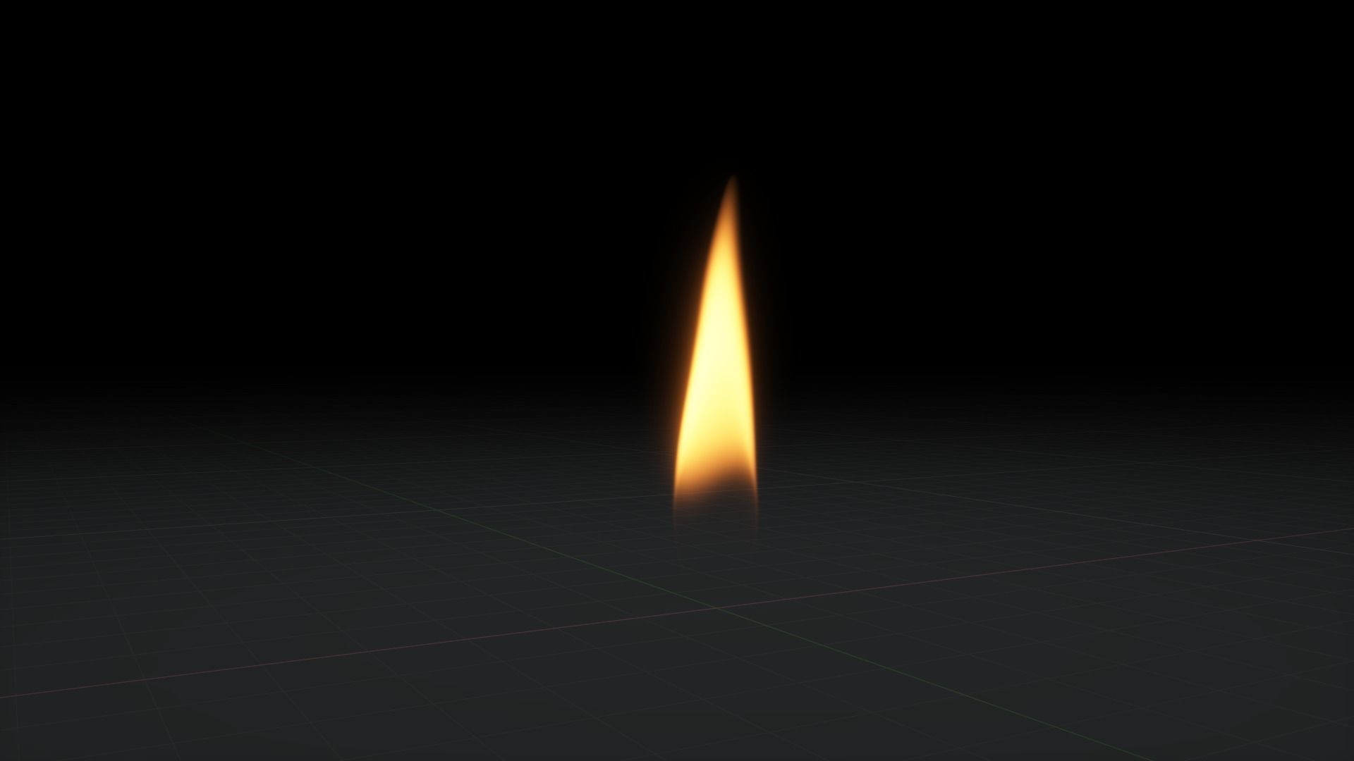 Candle Flame 3D Animation 500 Frames 3D model_14