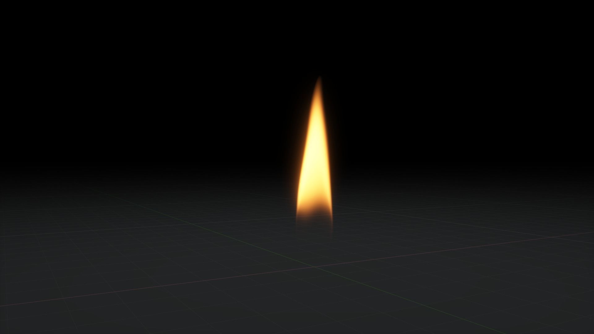 Candle Flame 3D Animation 500 Frames 3D model_23