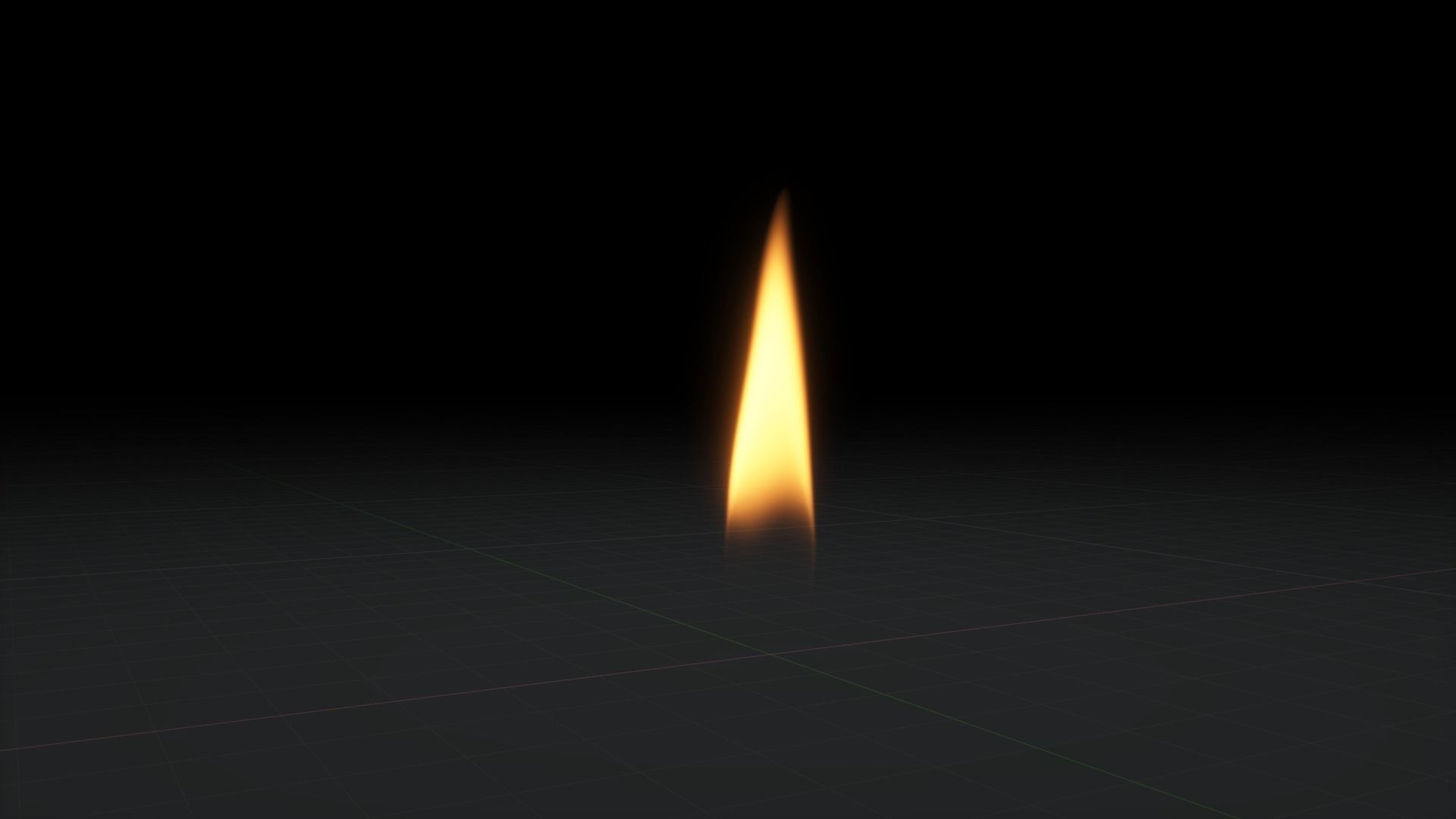 Candle Flame 3D Animation 500 Frames 3D model_21