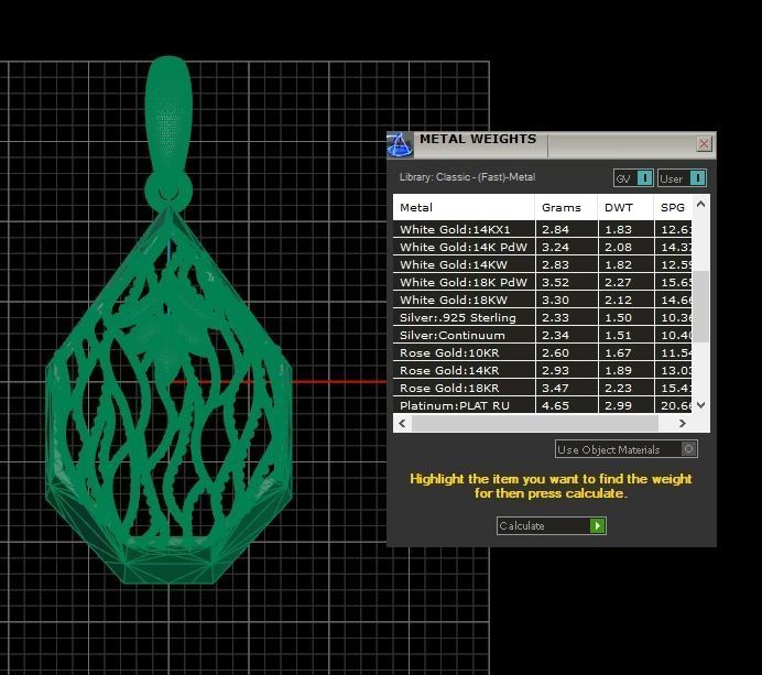 Pendant 414 3D print model_9