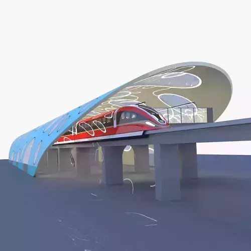 Maglev station 2023 II 3D model