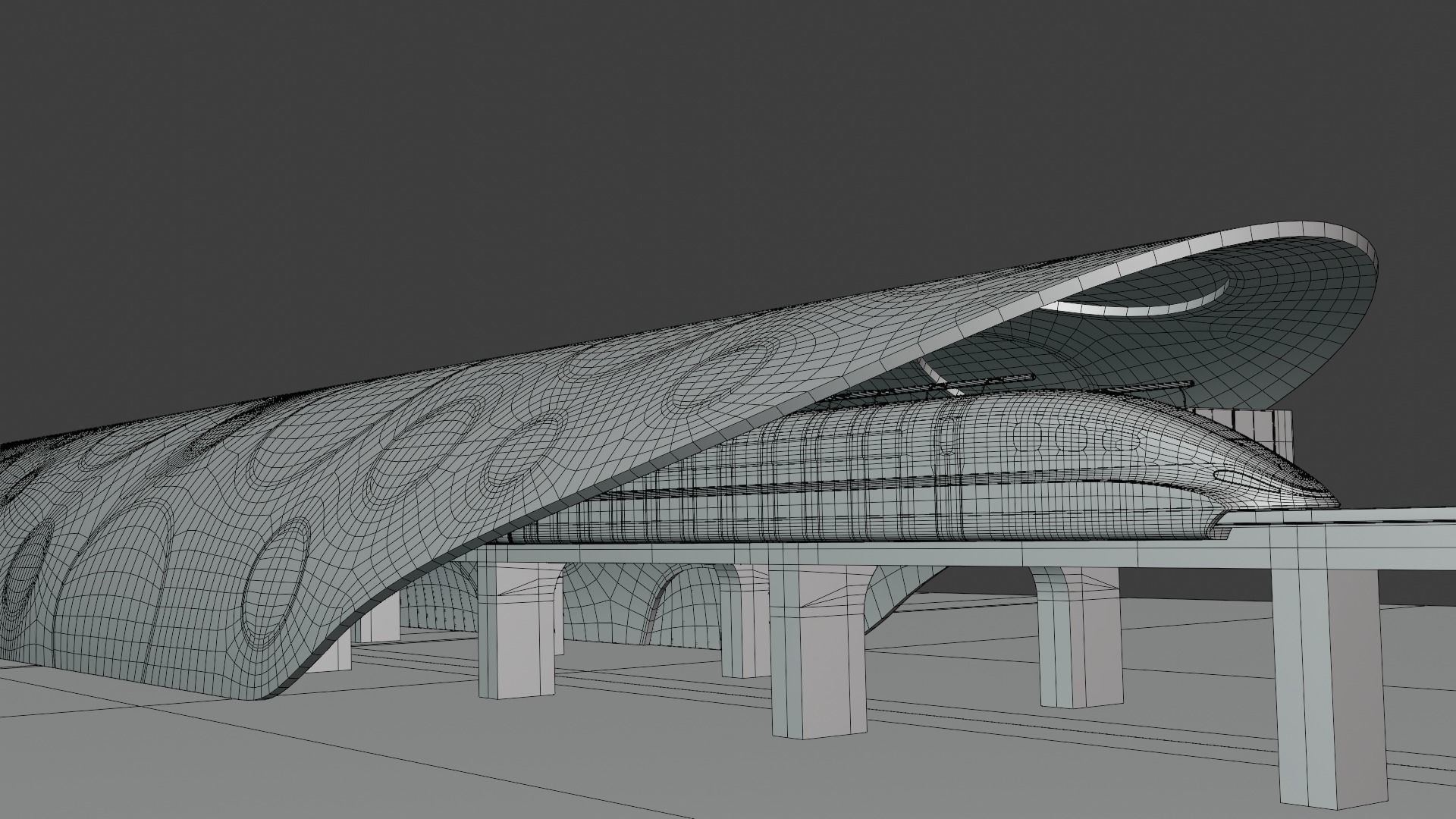 Maglev station 2023 II 3D model_4