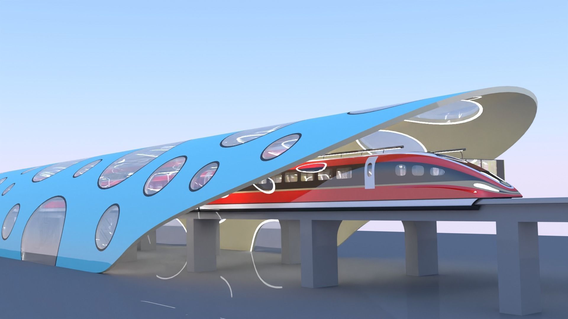 Maglev station 2023 II 3D model_3