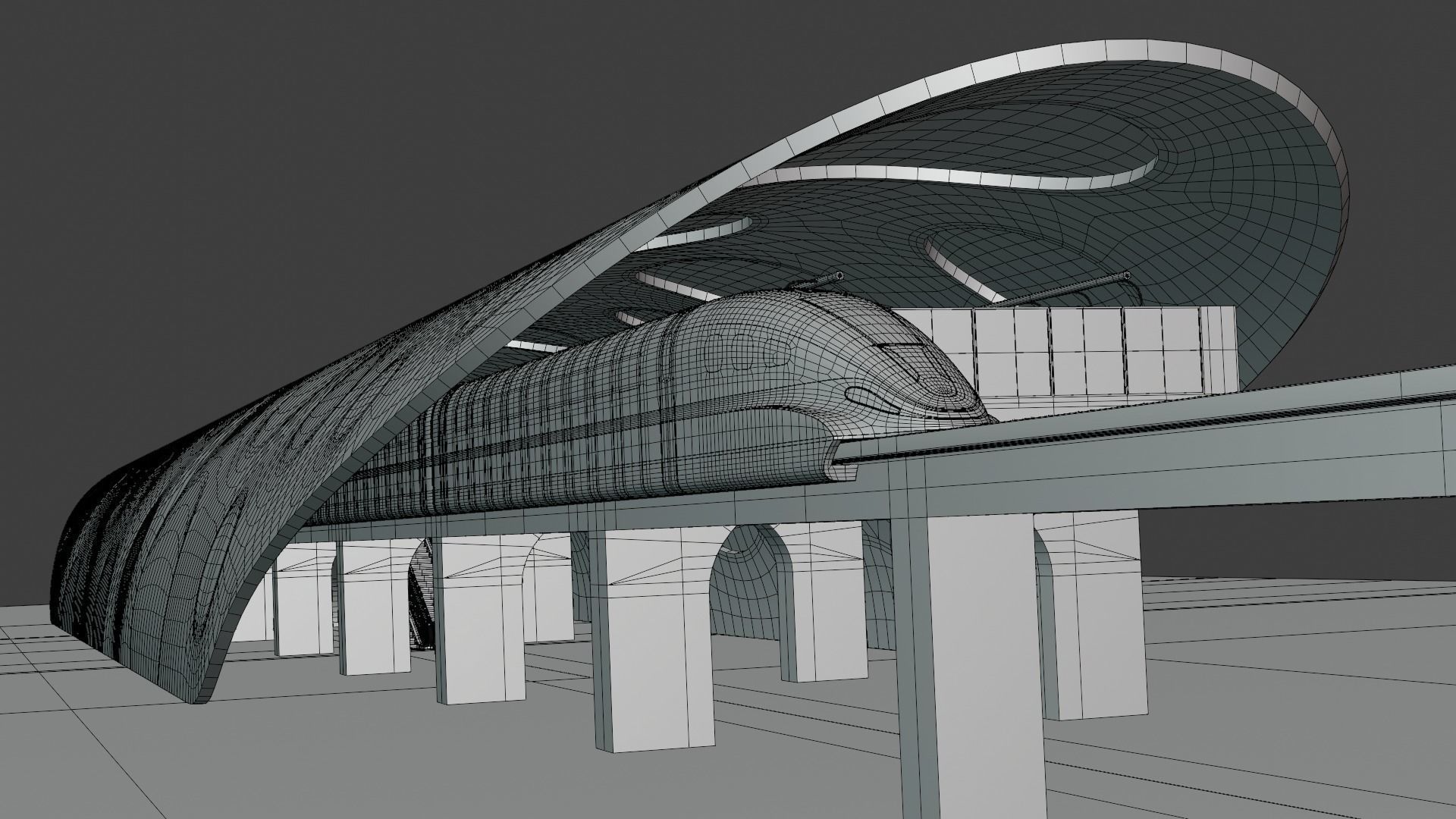 Maglev station 2023 II 3D model_2