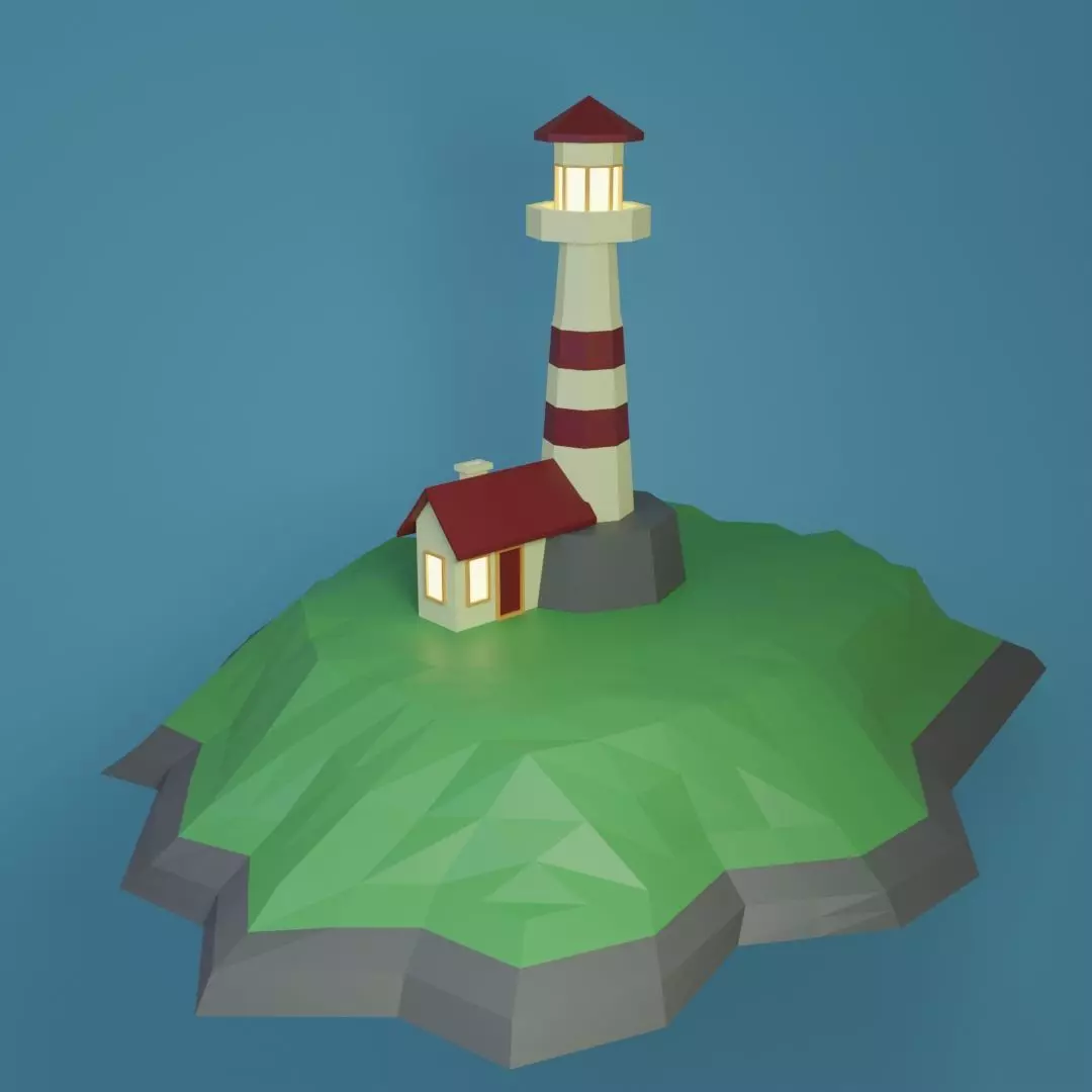 lighthouse Free low-poly 3D model