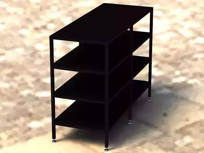 Industrial Shelving Unit 3D model