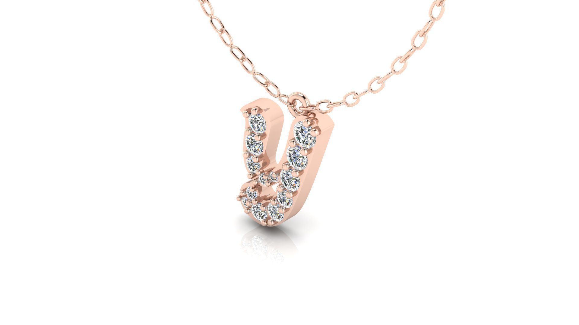 Alphabet Andala Diamond Letters Pendant Y 3D print model_5