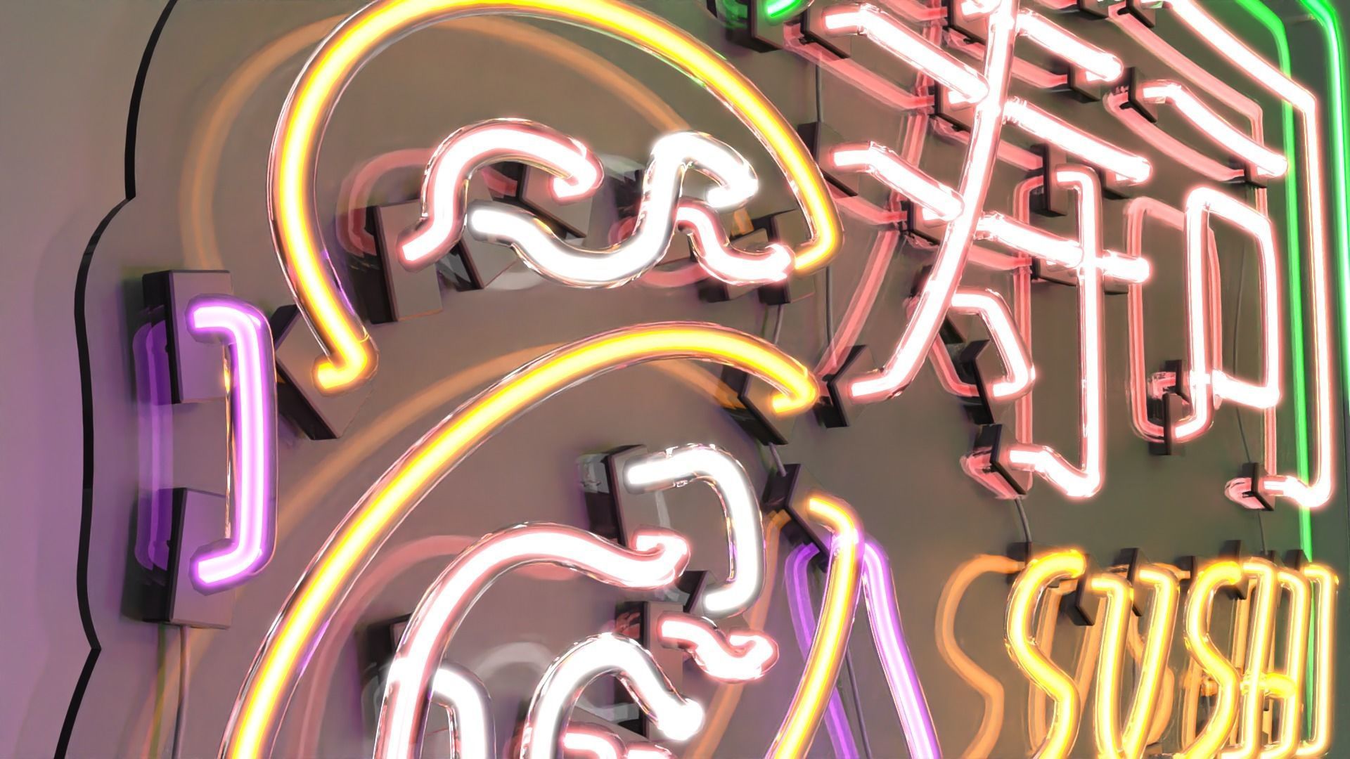 Sushi 2 - Neon Sign 3D model_1