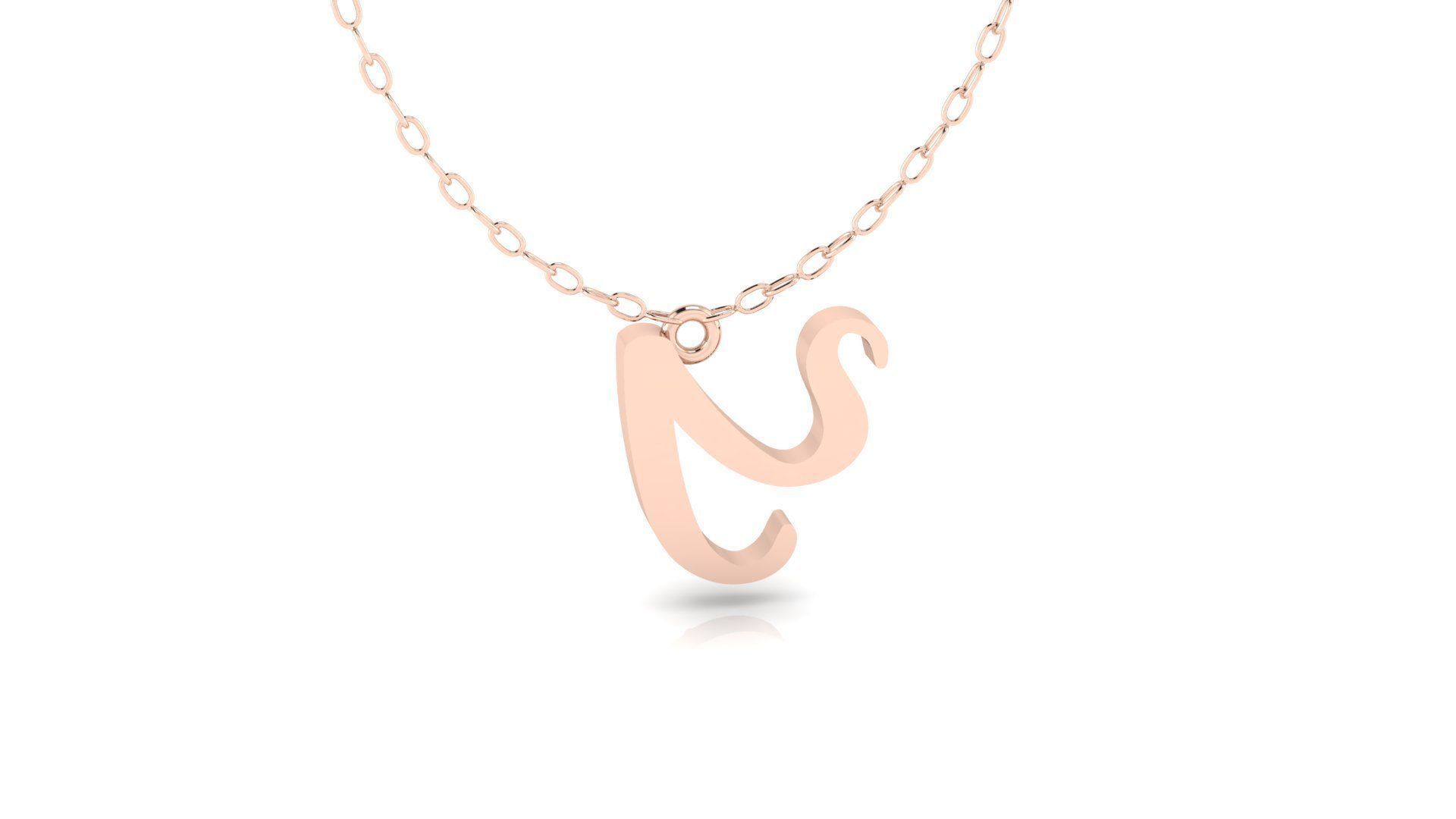 Alphabet Chicago Diamond Pendant Y 3D print model_8