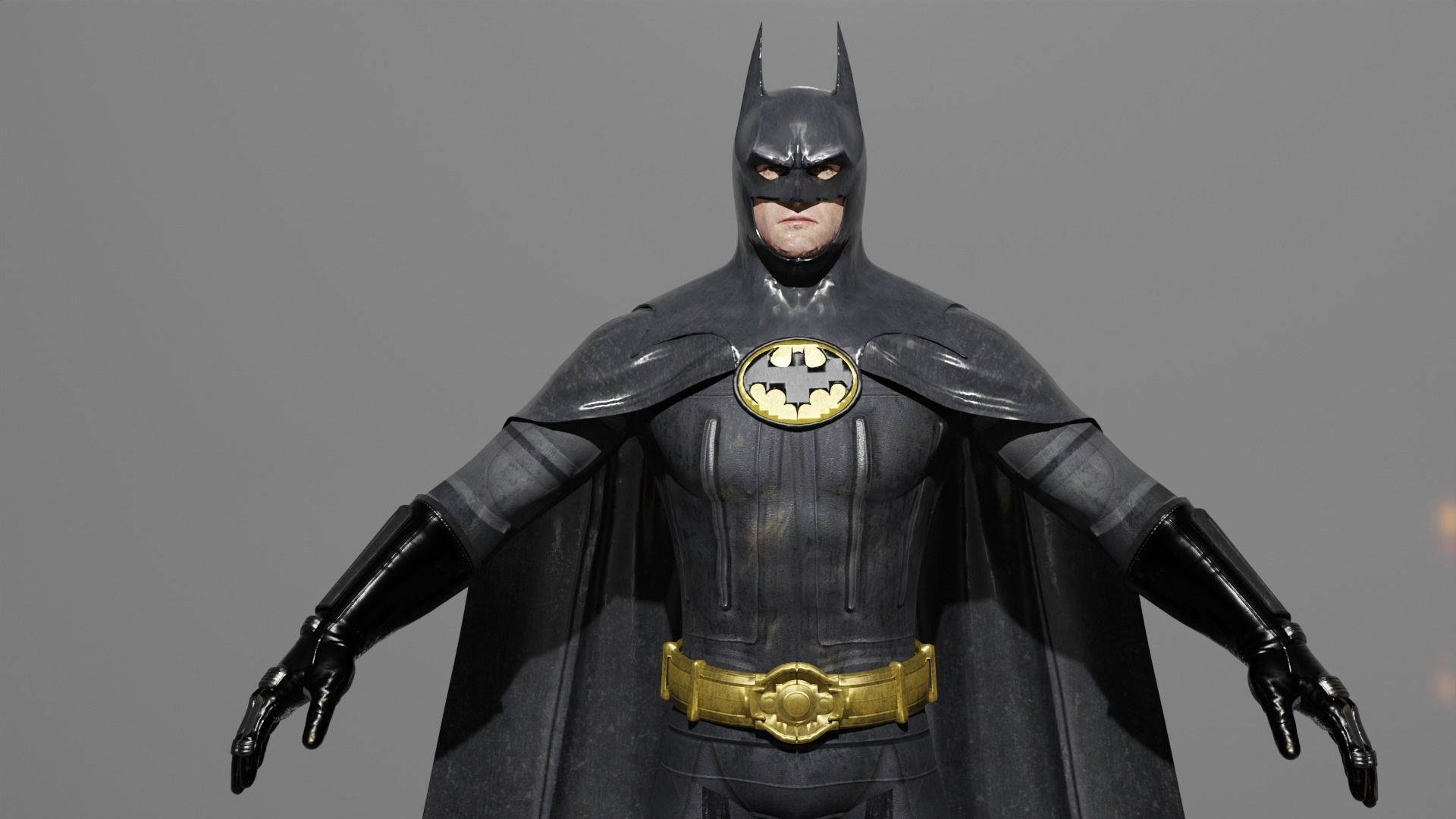 Michael Keaton Batman 3D model_4