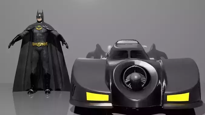 Michael Keaton Batman 3D model