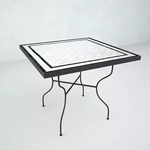 Square Mosaic Dining Table 1