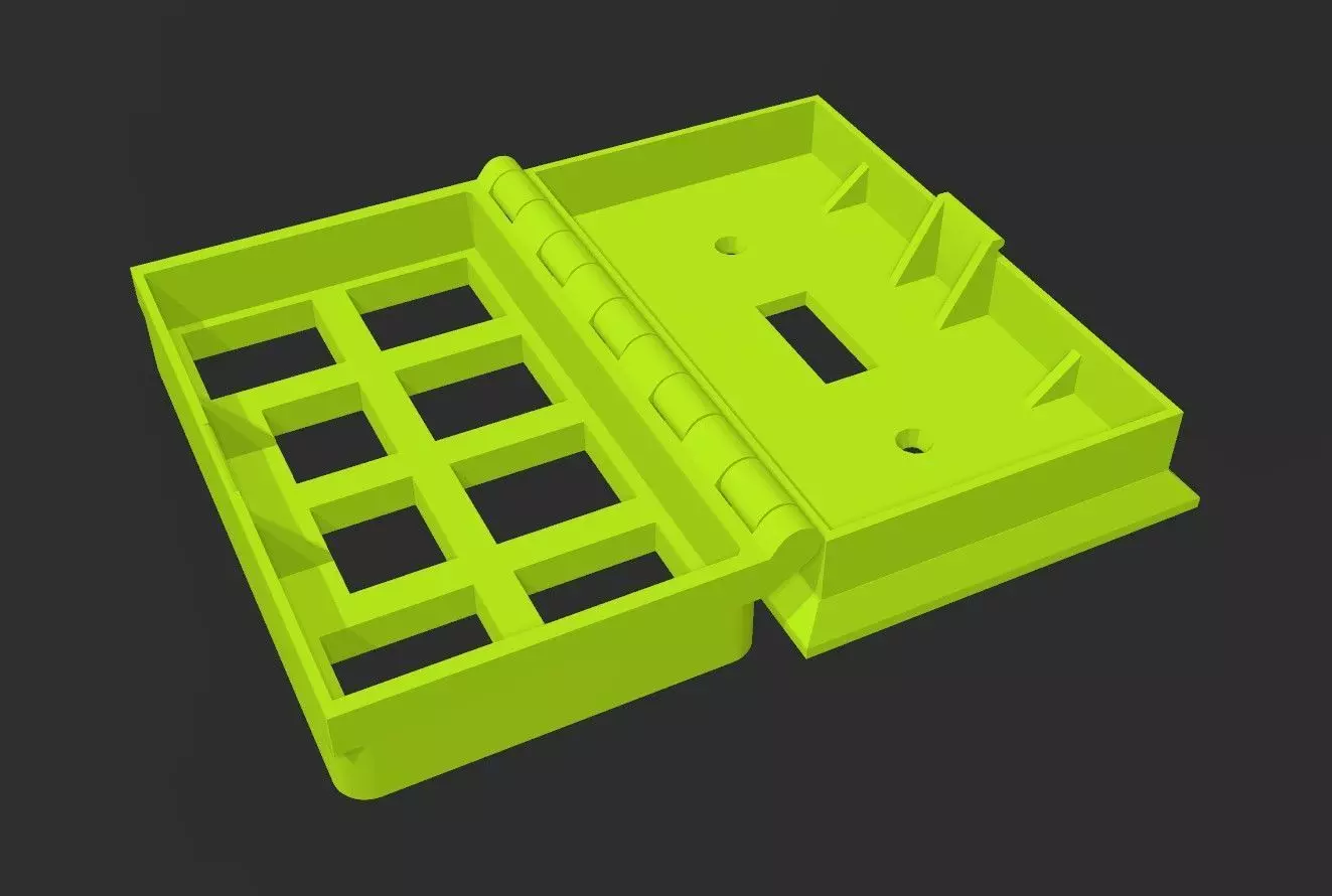 Light Switch Cover Plate Guard Box Hollow 3D print model