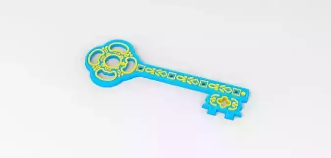 Luxury Decorative Key  3D print model