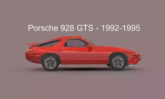 Porsche 928 GTS - 1992-1995 3D model