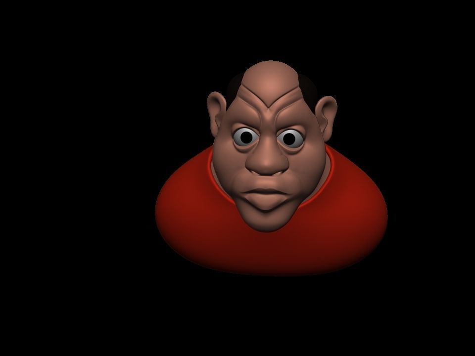 Man sculpt 3D print model_11