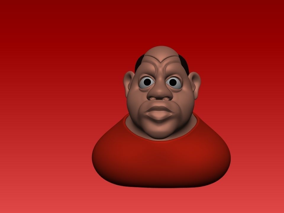 Man sculpt 3D print model_3