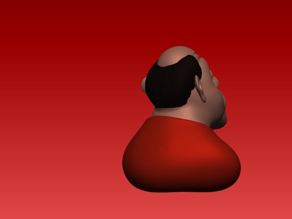 Man sculpt 3D print model_5