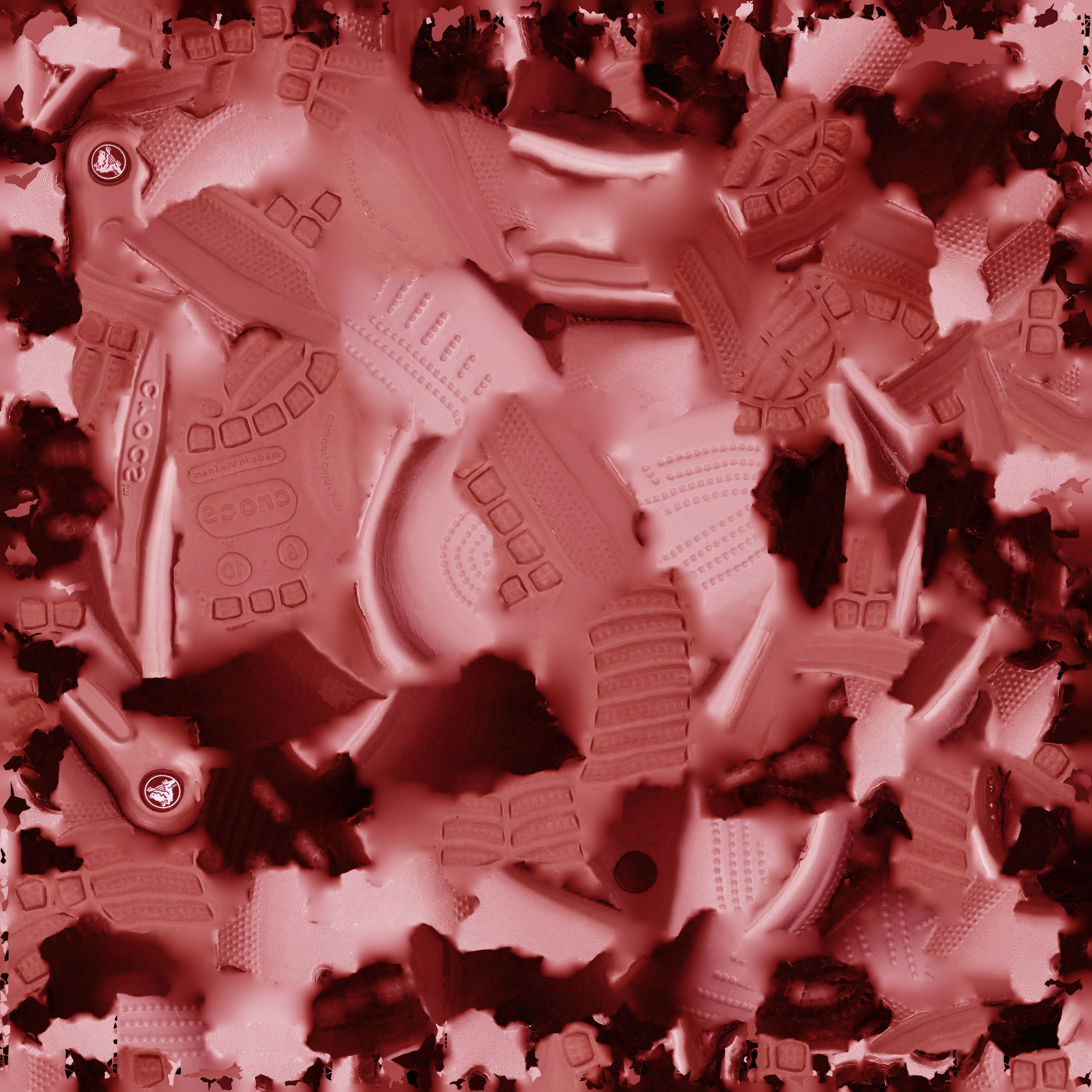 CROCS 3D FLIP-FLOP - PINK - SLIPPERS Low-poly 3D model_10