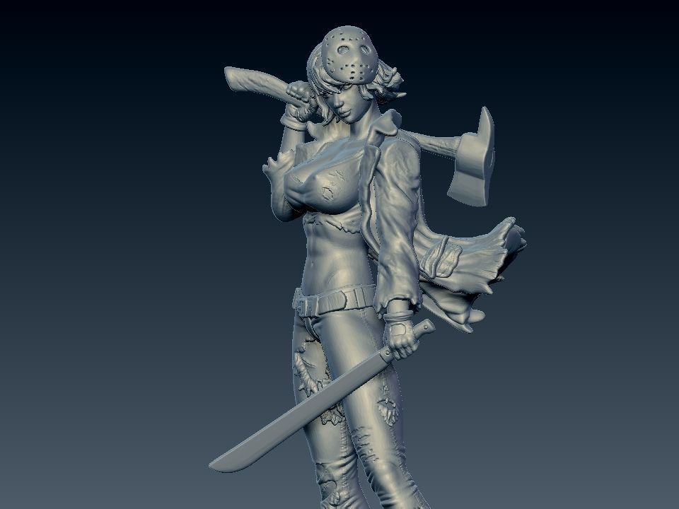 Jason friday the 13th for 3d print 3D model_2