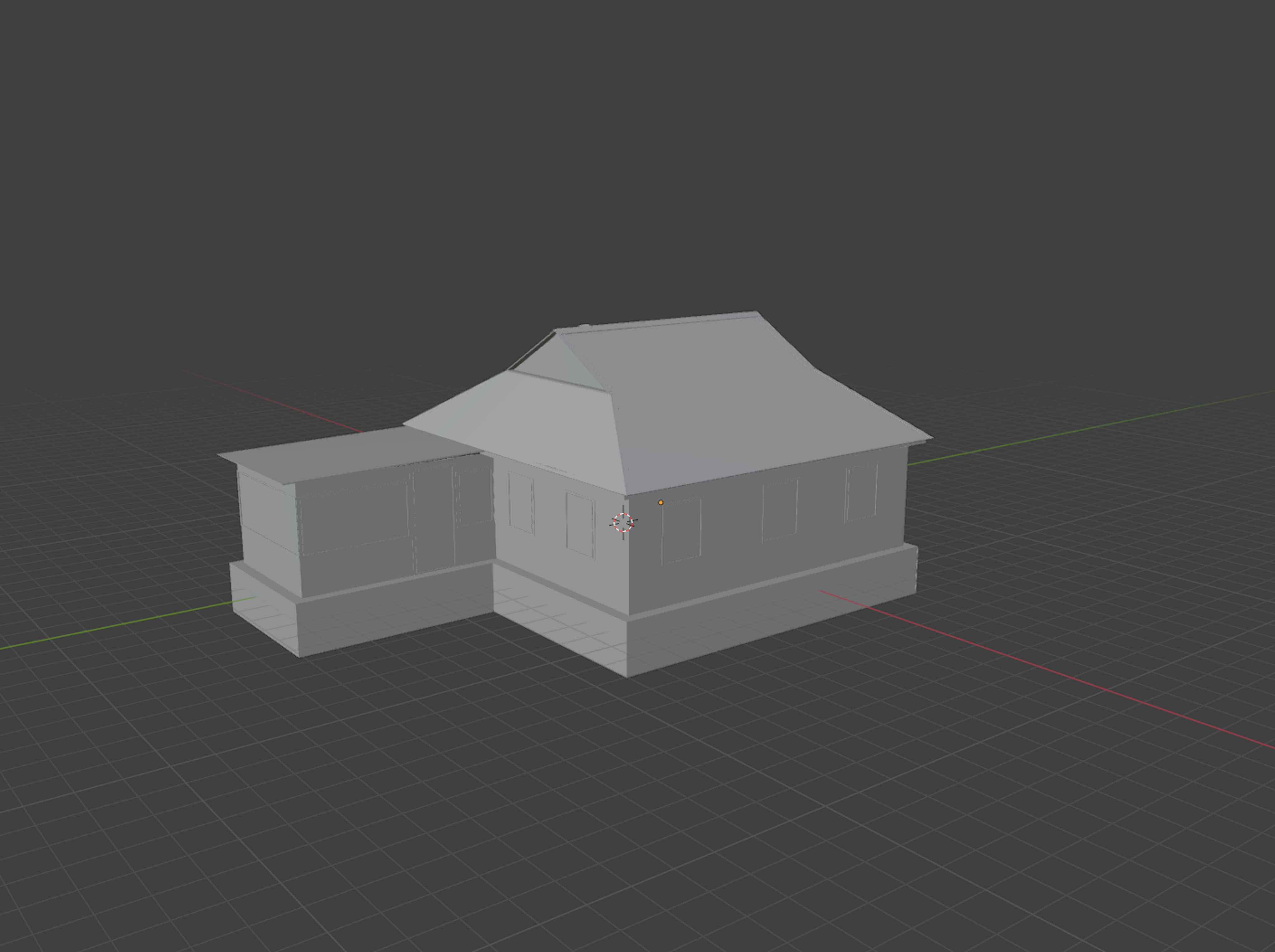 House Low-poly 3D model_1