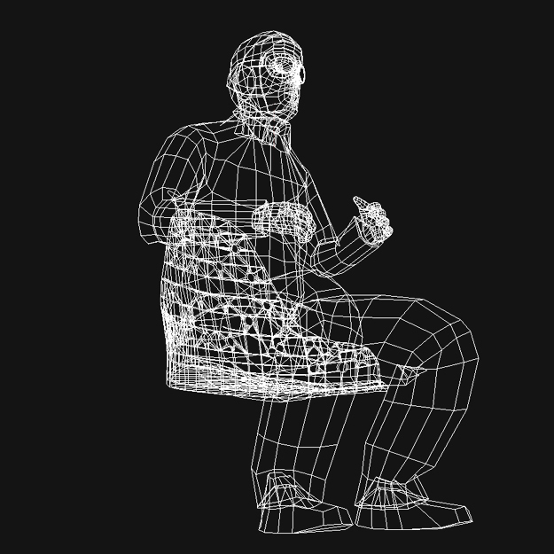 Pilot of World War I 3D model_9