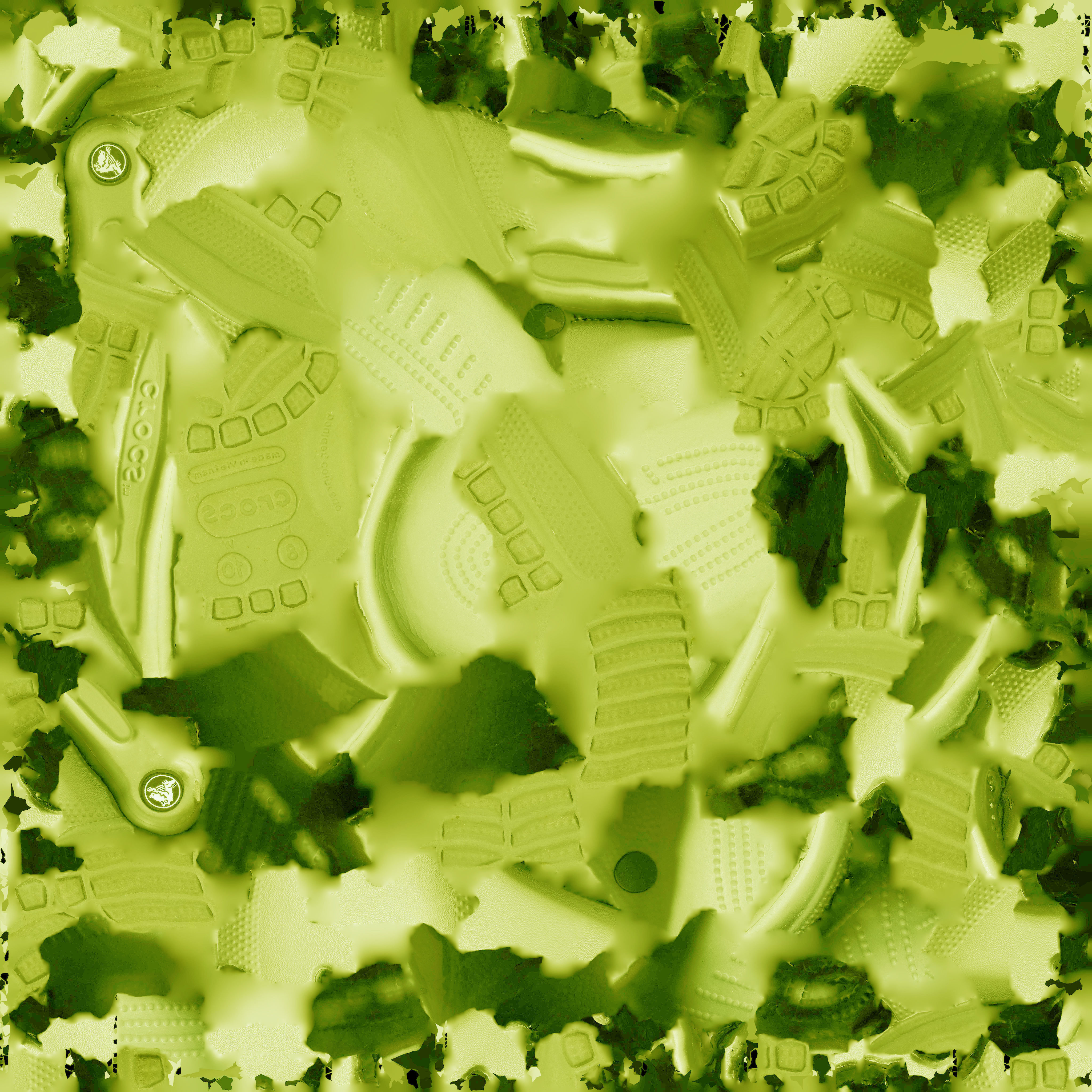 CROCS 3D FLIP-FLOP - YELLOW - SLIPPERS Low-poly 3D model_11