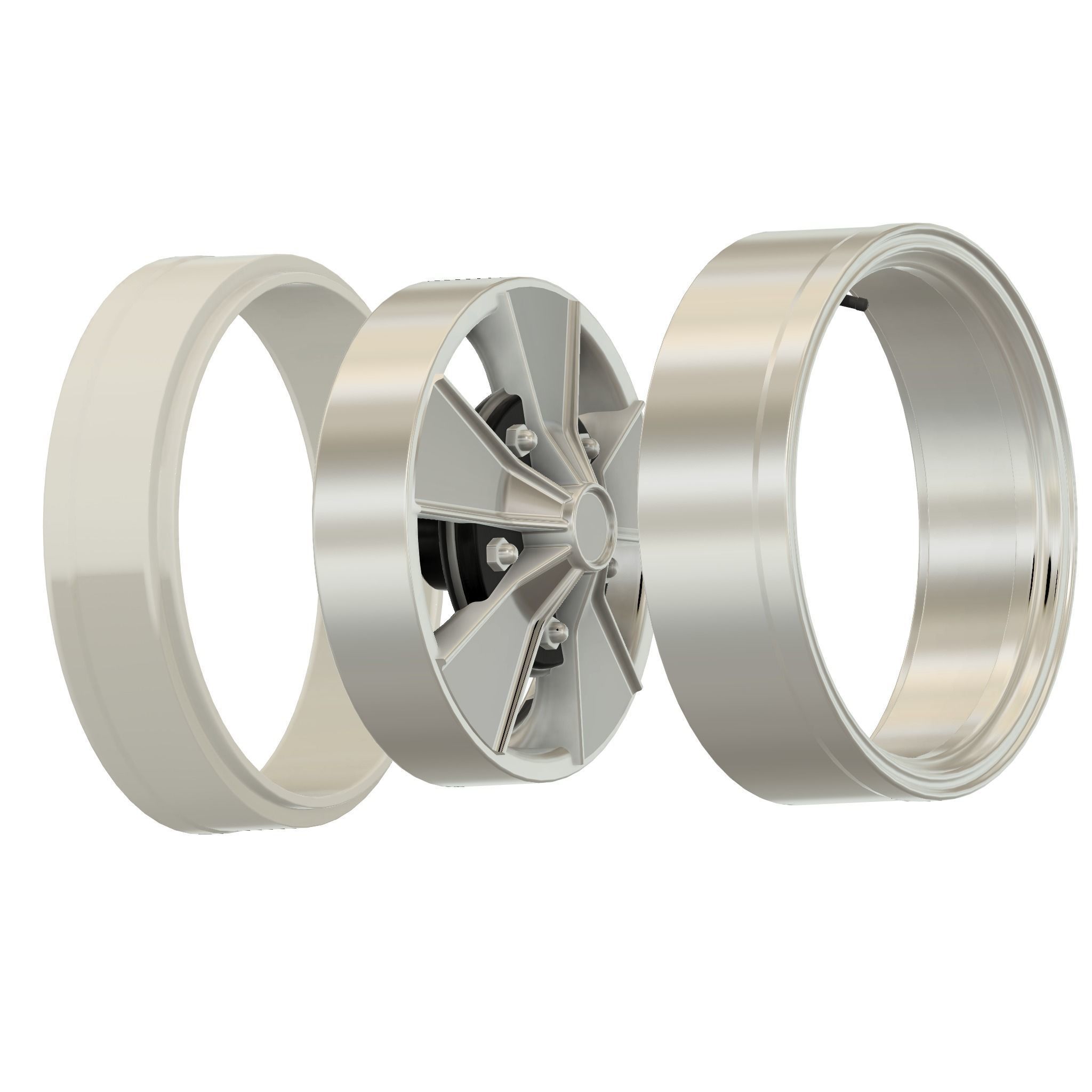 Mag SS Classic car wheel with tire 3D print model_3