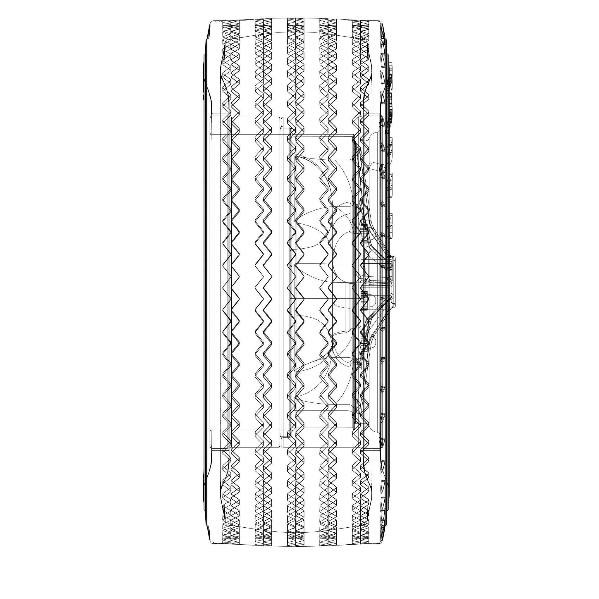 Mag SS Classic car wheel with tire 3D print model_7