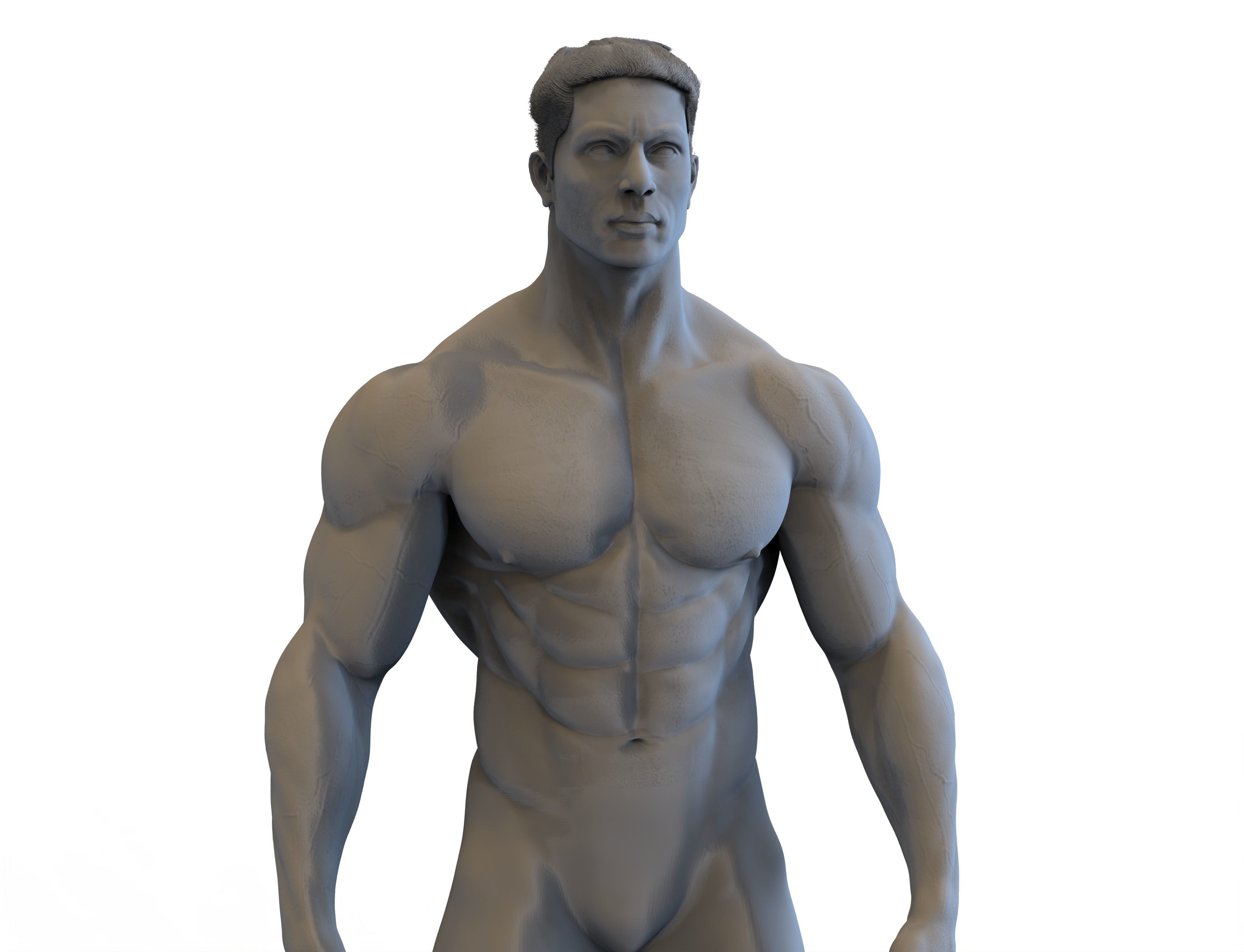 3d male bodybuilder 3D print model_6