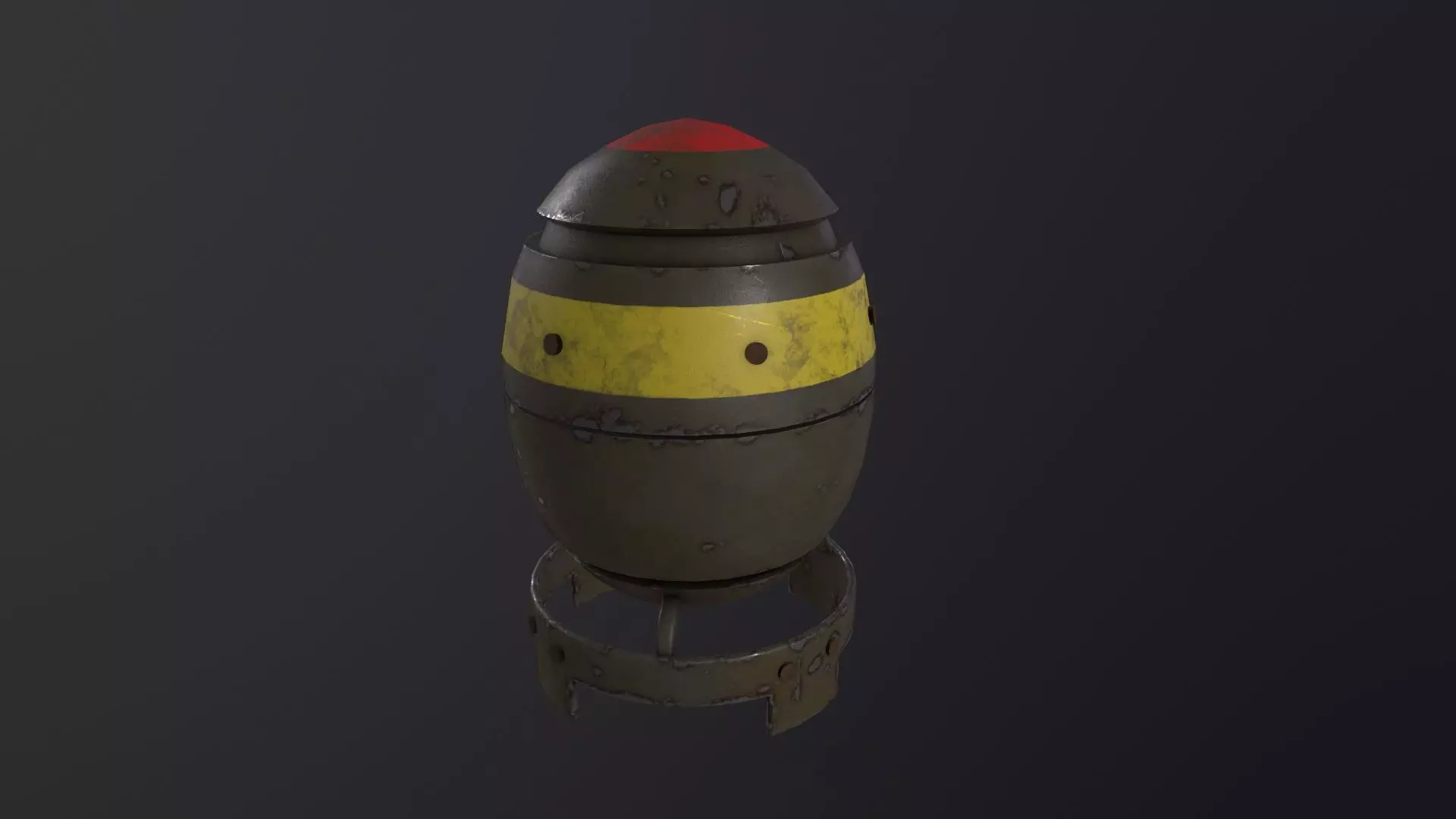 Mini Nuke 3D Model Low-poly 3D model_0