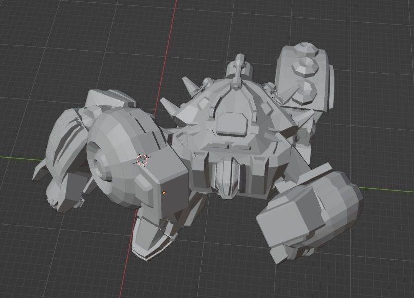 Grimlock FOC 2 3D print model_2