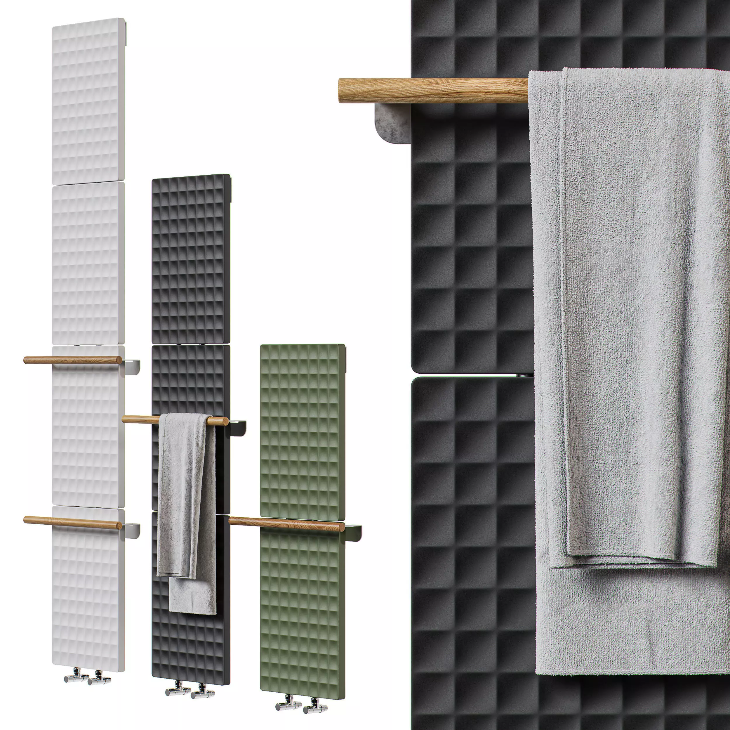 Towel dryer Antrax IT New Waffle 3D model