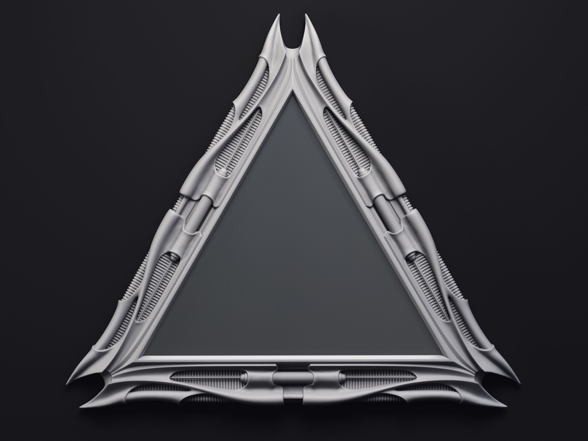 HR Giger Triangular Mirror Printable 3D Model 3D model 3D printable ...