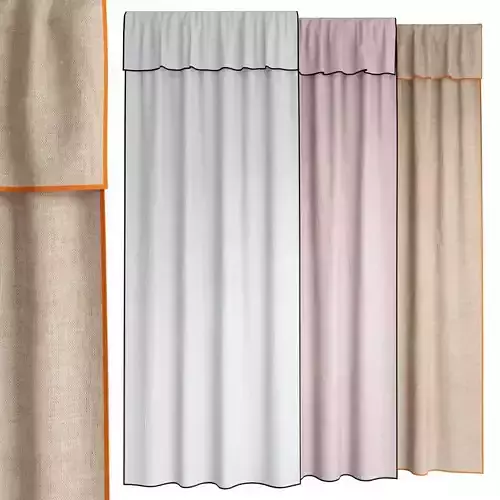 Curtains 138 H and M 2-pack Linen-blend Curtains