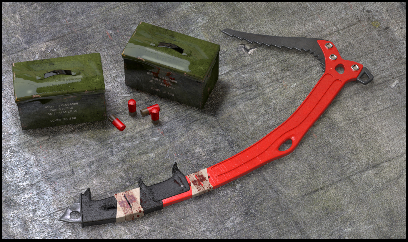 Ice Axe 3D Model .obj