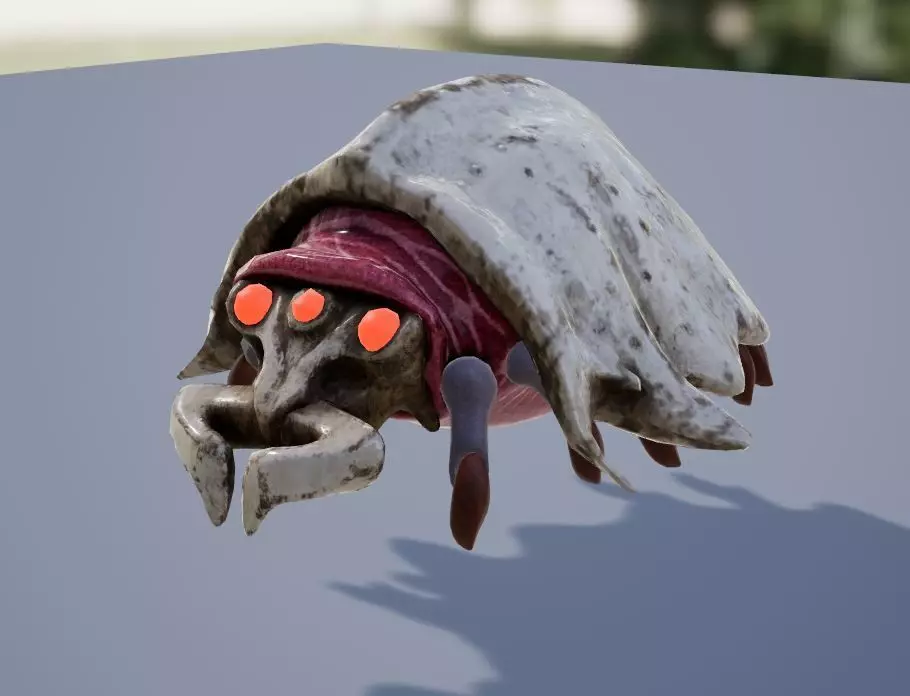 Alien bug Low-poly 3D model