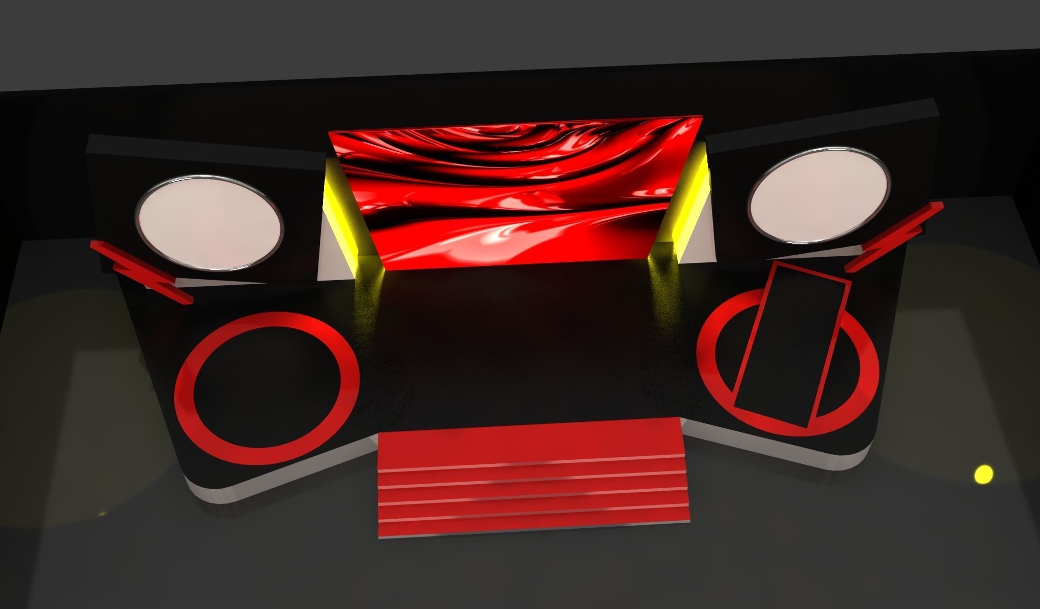 Opening Stage Podium 107 Low-poly 3D model_3