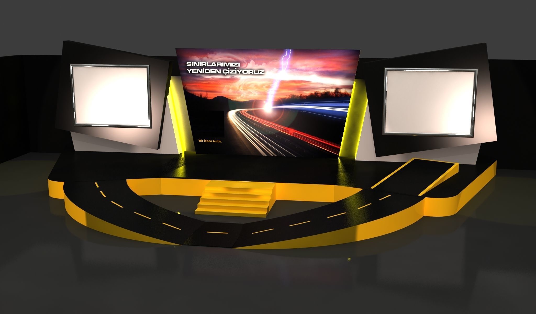  Special Car Launch Stage 106  Low-poly 3D model_1