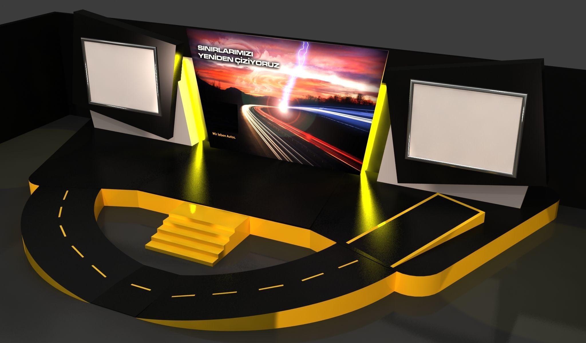  Special Car Launch Stage 106  Low-poly 3D model_3