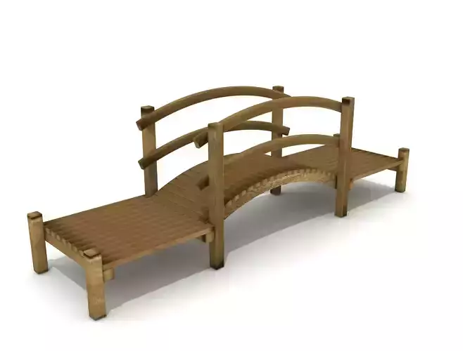 This is Kids Game Play Equipment 014 Wooden Bridge