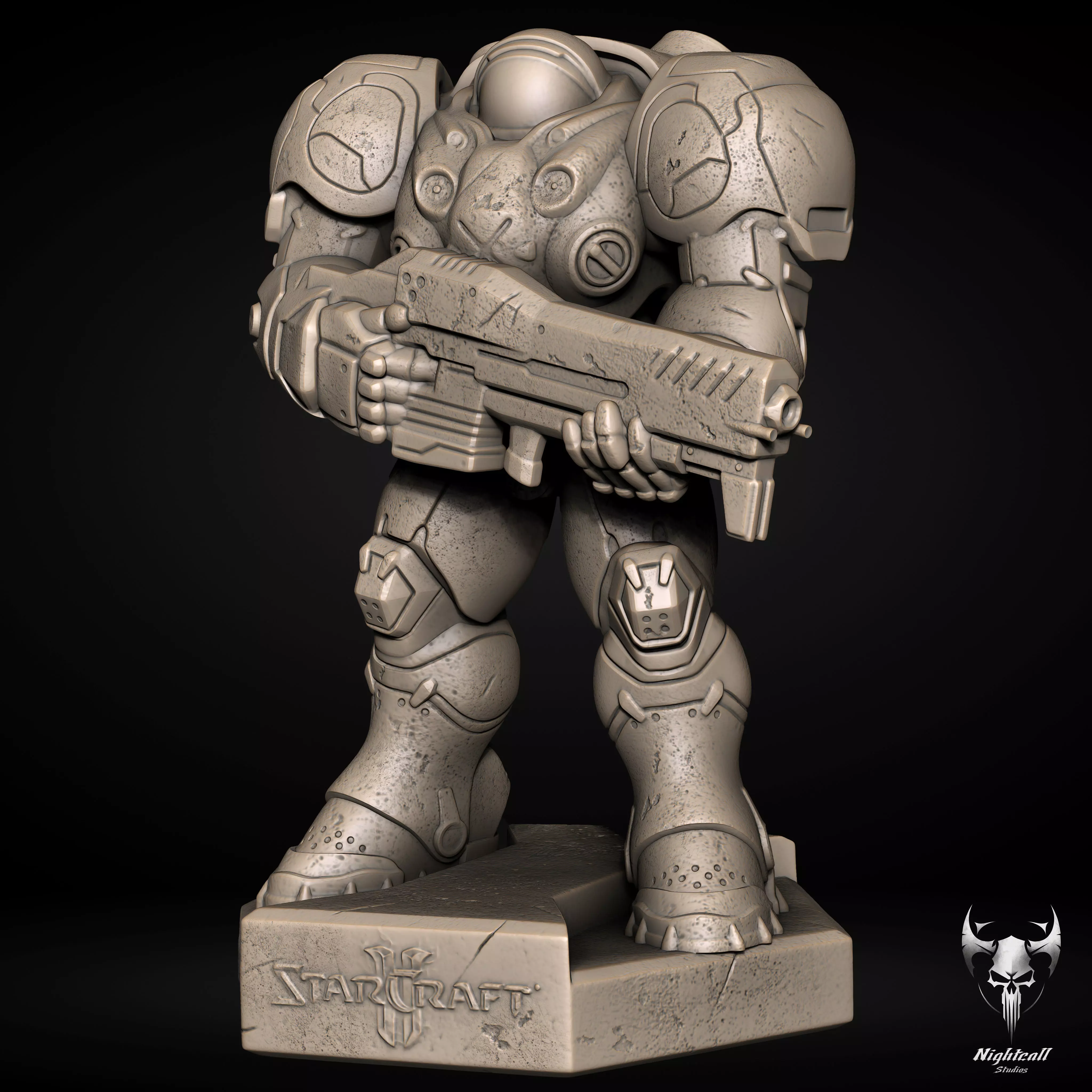 Starcraft Marine 3D Print Model  3D print model_2